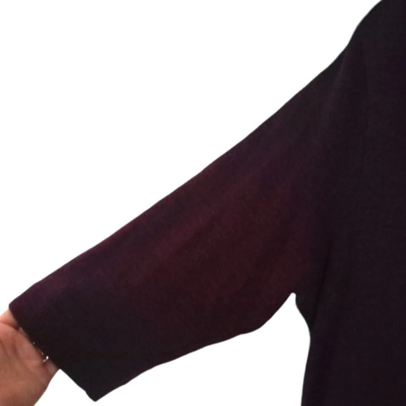 Lane Bryant Women's Burgundy Sweater Knit Sparkly Long Sleeve Dress Size 18/20 - Picture 4 of 8